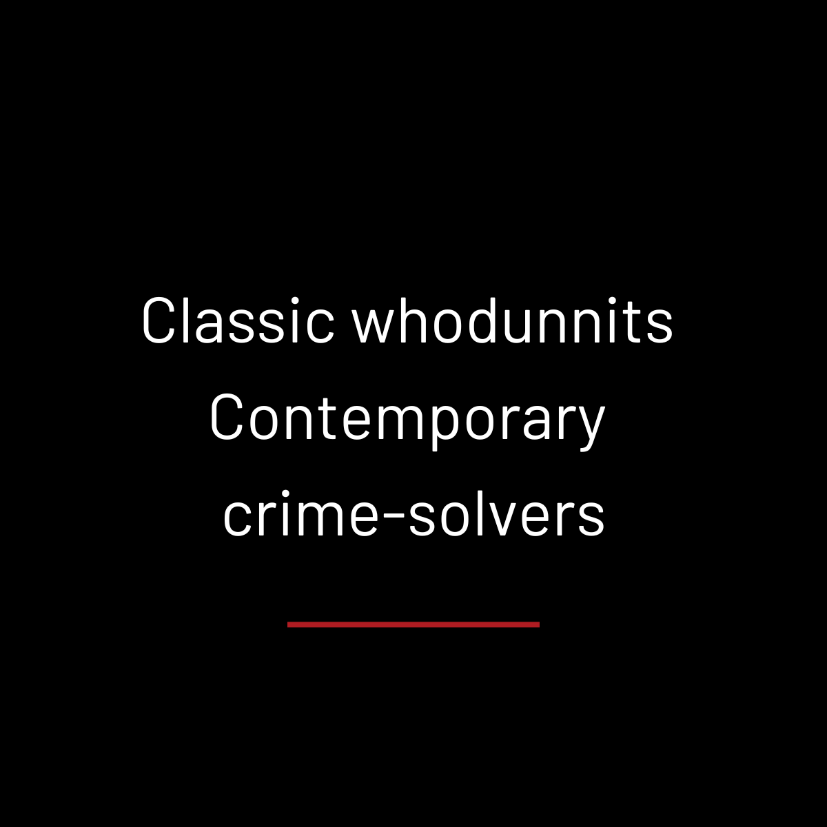 Crime Mystery & Suspense