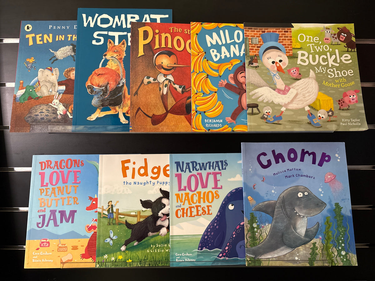 KIDS PICTURE BOOKS Assorted Titles Bundle of 9 (Min. good condition)