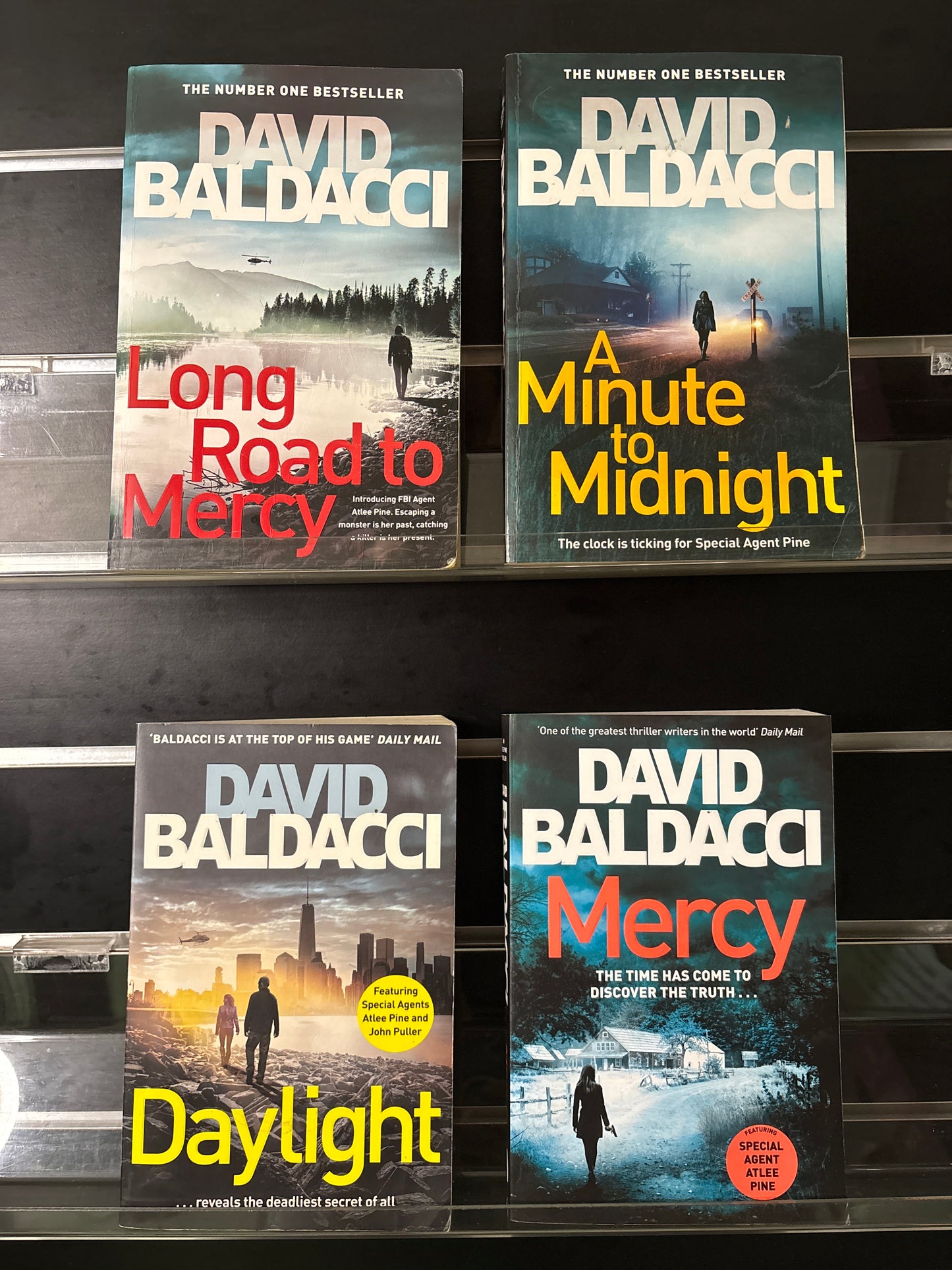 BALDACCI, David 'Atlee Pine' Complete Series #1-4 Bundle of 4 (Min. fair condition)