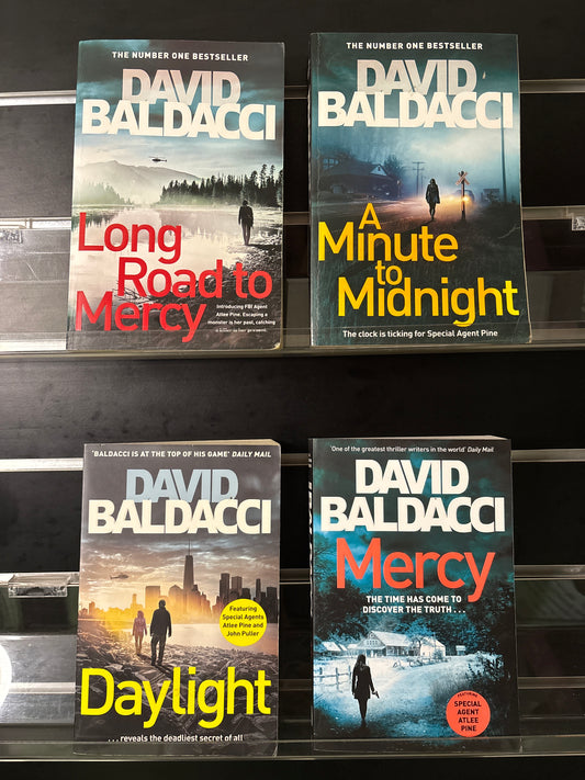 BALDACCI, David 'Atlee Pine' Complete Series #1-4 Bundle of 4 (Min. fair condition)