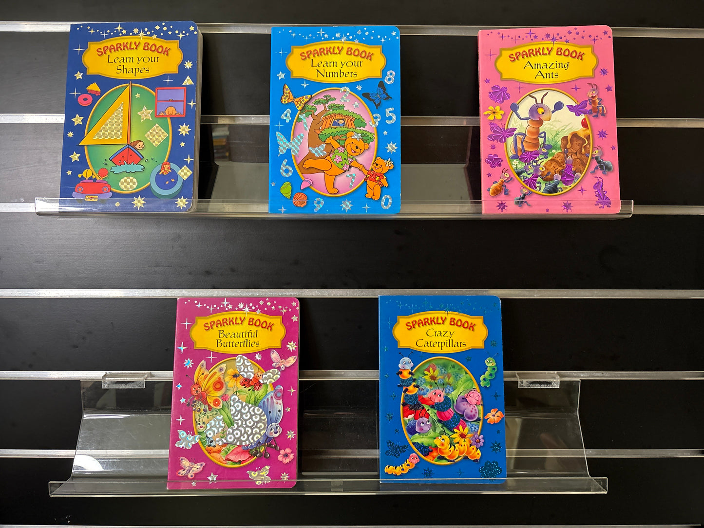 SPARKLY BOOK - Bundle of 5 - Assorted Board Books (Min. fair condition)