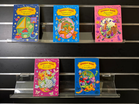 SPARKLY BOOK - Bundle of 5 - Assorted Board Books (Min. fair condition)