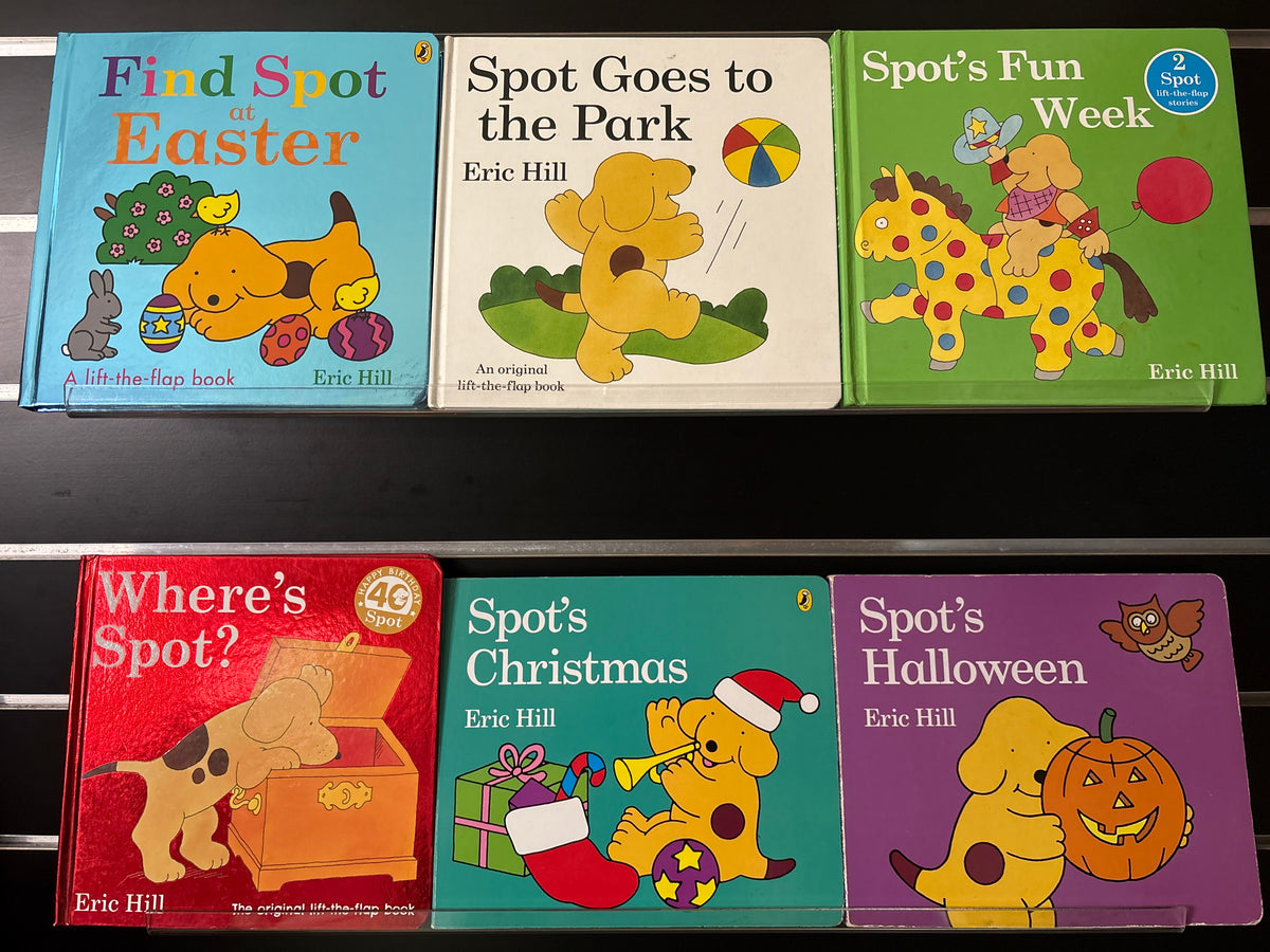 HILL, Eric 'Spot' Assorted Board and Lift A Flap Books Bundle of 6 (Min. fair condition)