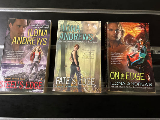 ANDREWS, Ilona 'The Edge' Complete Trilogy Bundle of 3 (Min. fair condition)