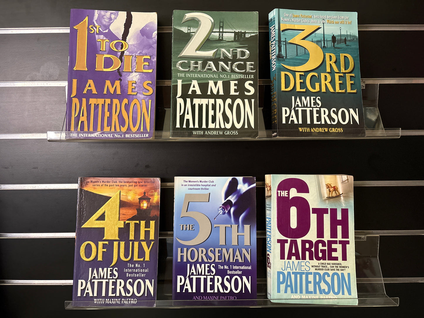 PATTERSON, James 'Women's Murder Club' Books #1-6 (Min. fair condition)