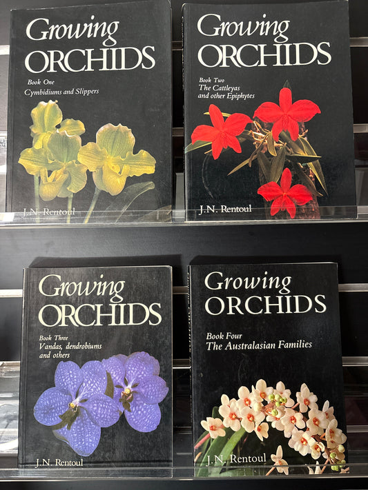 RENTOUL, J.N. 'Growing Orchids' series #1-4 Bundle of 4 (Min. VGC)