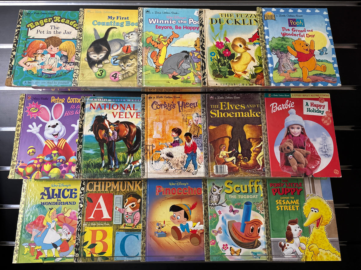 LITTLE GOLDEN BOOKS Assorted Standalone Titles Bundle of 15 (Min. fair condition)