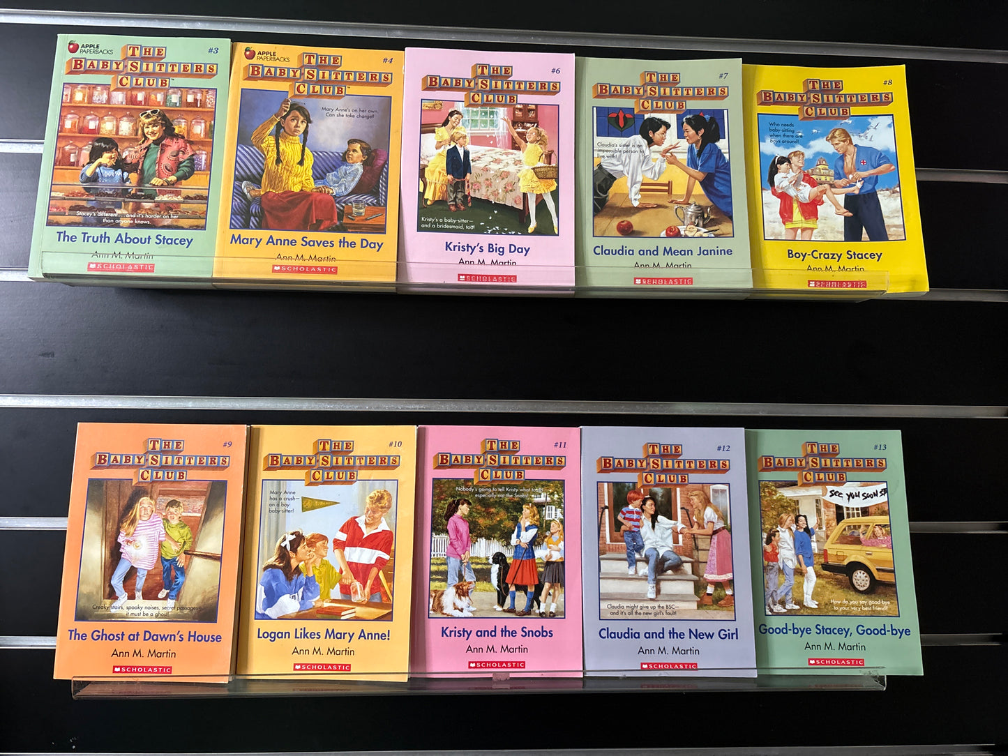 MARTIN, Ann M. 'The Babysitter's Club' Books #3,4 and #6-13 Bundle of 10 (Min. fair condition)