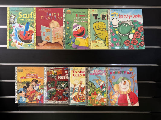 LITTLE GOLDEN BOOKS - Bundle of 10 - Assorted Titles (min. fair condition)