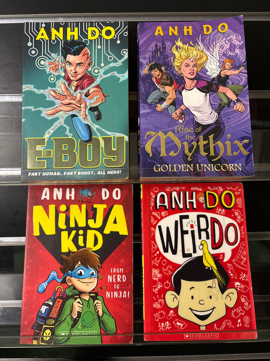 DO, Anh Book #1 in 'Weirdo', 'Ninja Kid', 'Golden Unicorn' and 'E-Boy' Bundle of 4 (Min. good condition)