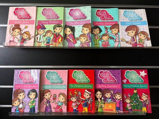POSHOGLIAN & McDONALD, 'Ella and Olivia' Series Assorted Titles Bundle of 10  (Min. fair condition)