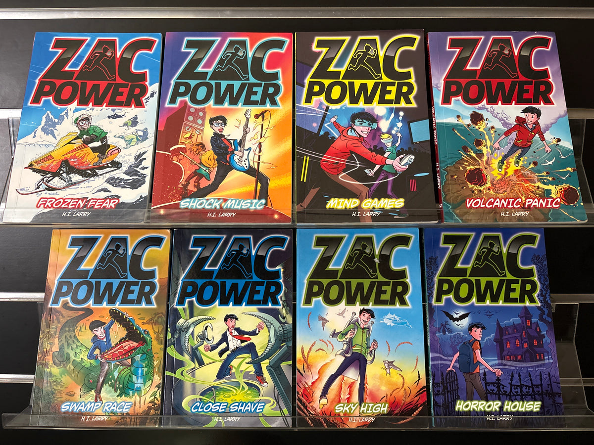 LARRY, H.I. 'Zac Power' Assorted Standalone Titles Bundle of 8 (Min. fair condition)