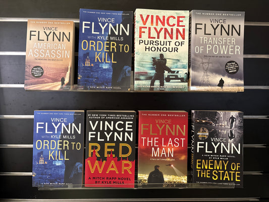 FLYNN, Vince - Bundle of 8 - Assorted Titles in the 'Mitch Rapp' Series (Min. good condition)