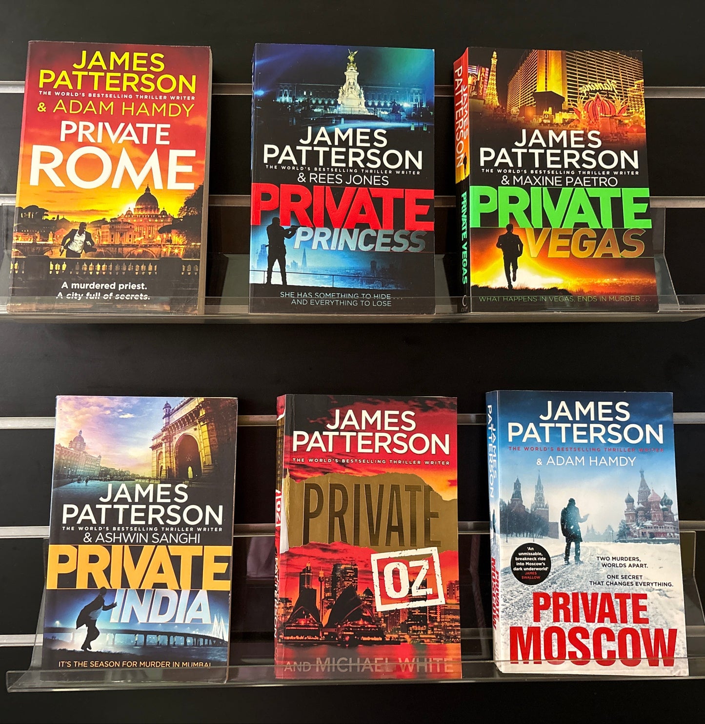 PATTERSON, James 'Private' Series - Bundle of 6 Assorted Titles (Min. good condition)