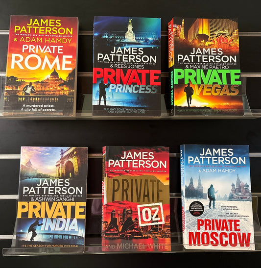PATTERSON, James 'Private' Series - Bundle of 6 Assorted Titles (Min. good condition)