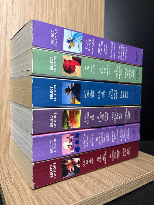 READER'S DIGEST 'Select Editions' 4-in-1 Condensed Stories Bundle of 6 (Min. good condition)