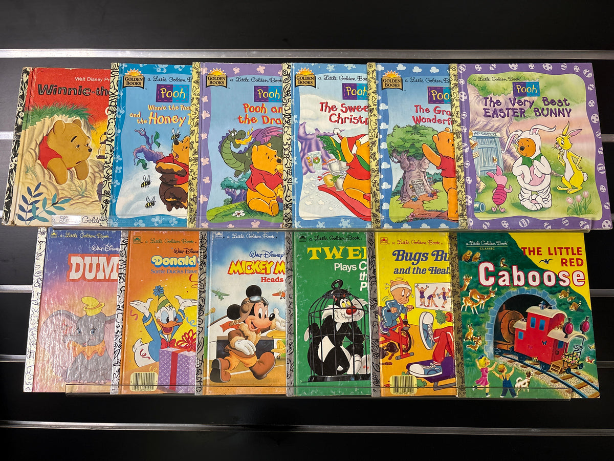 LITTLE GOLDEN BOOKS Assorted Standalone Titles Bundle of 12 (Min. fair condition)