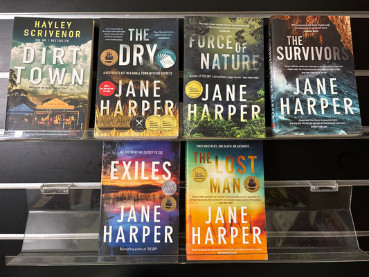 HARPER, Jane 'Aaron Falk' Titles + 2 Standalone Titles + Bonus SCRIVENOR, Hayley Title Bundle of 6 (Min. fair condition)