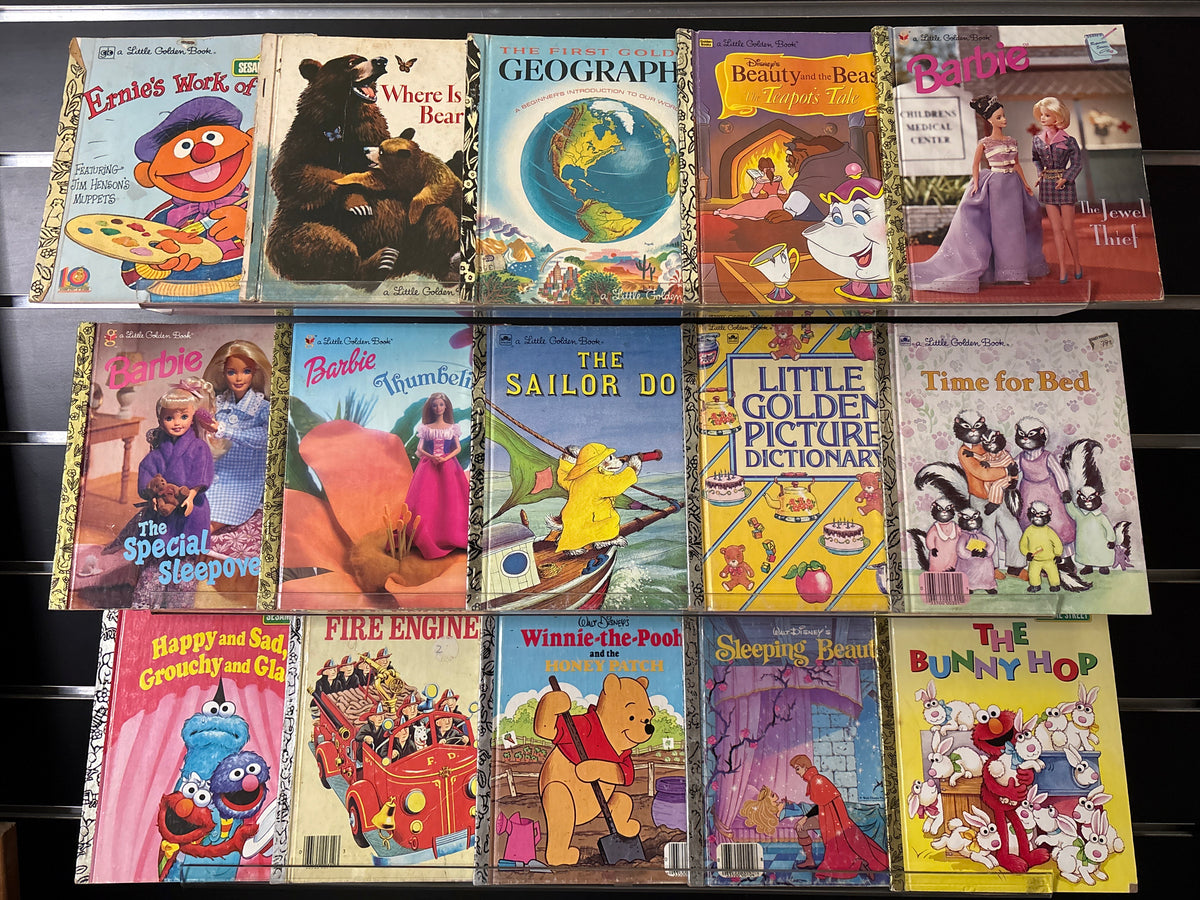 LITTLE GOLDEN BOOKS Assorted Standalone Titles Bundle of 15 (Min. fair condition)