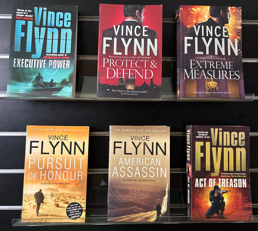 FLYNN, Vince 'Mitch Rapp' Series Assorted Titles Bundle of 6 (Min. fair condition)