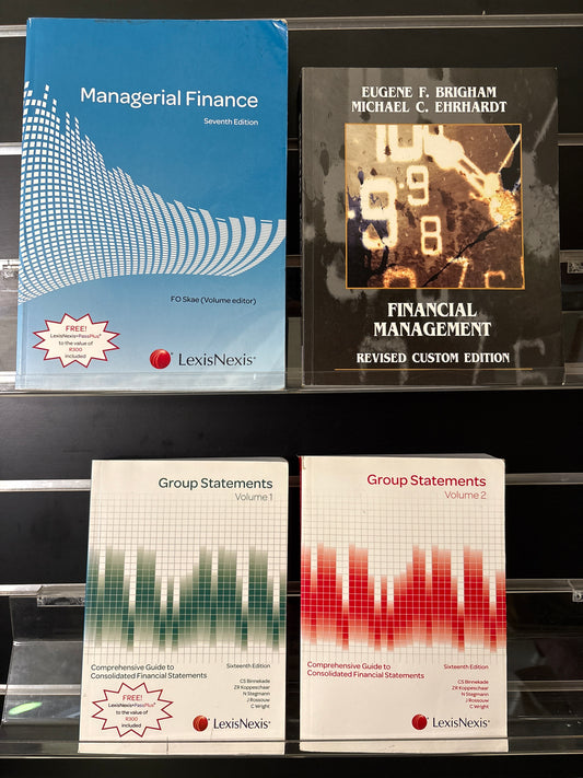 FINANCE MANAGEMENT Assorted Standalone Titles Bundle of 4 (Min. good condition)