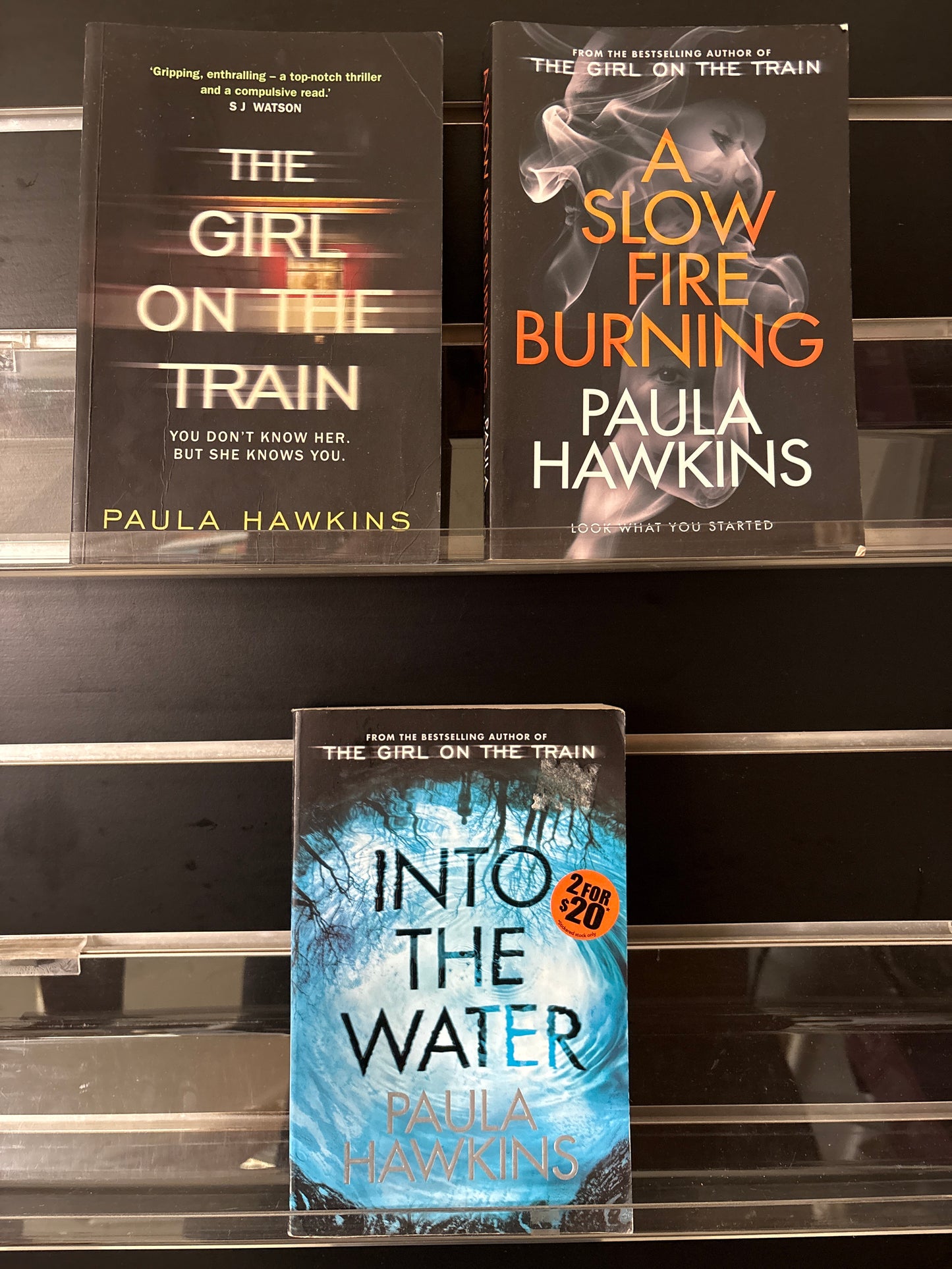 HAWKINS, Paula 'The Girl on the Train' and 2 follow ups Bundle of 3 (Min. fair condition)