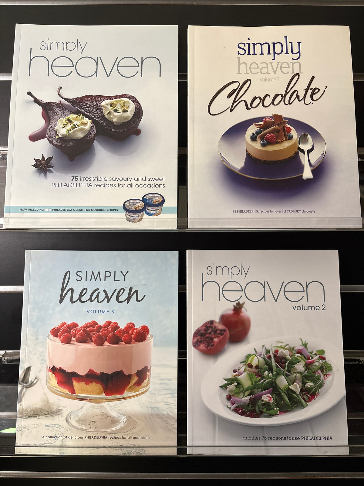 SIMPLY HEAVEN Philadelphia Recipes Assorted Standalone Titles Bundle of 4 (Min. good condition)
