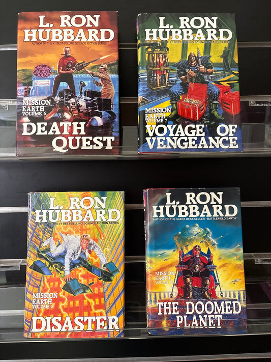 HUBBARD, L. Ron 'Misson Earth' Assorted Titles Bundle of 4 (Min. fair condition)