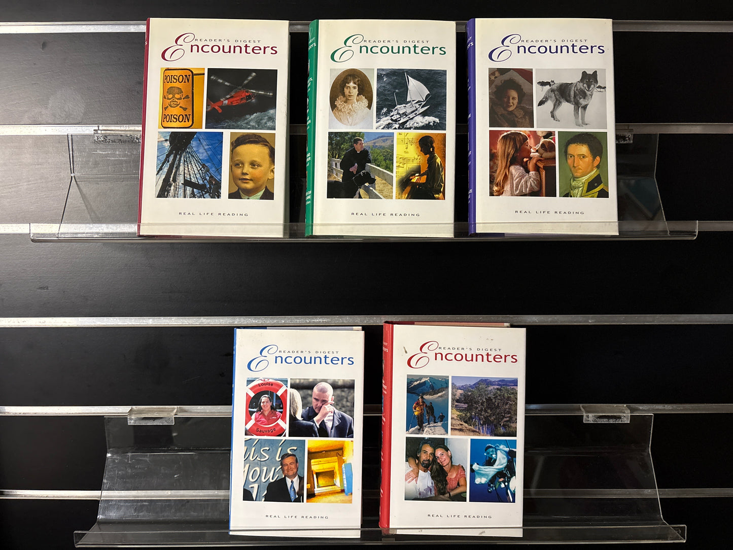 READER'S DIGEST 'Encounters' 4-in-1 Real Life Reading Bundle of 5 (Min. good condition)