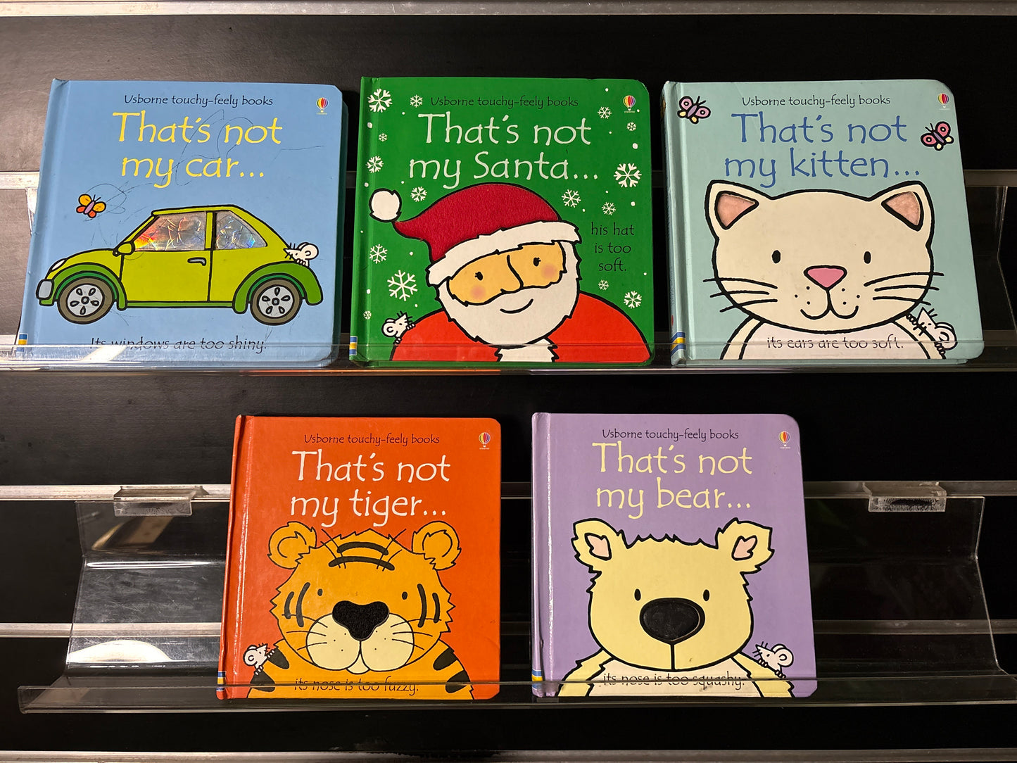 USBOURNE 'That's Not My...' Series  Assorted Touchy Feely Titles Bundle of 5 (Min. fair condition)