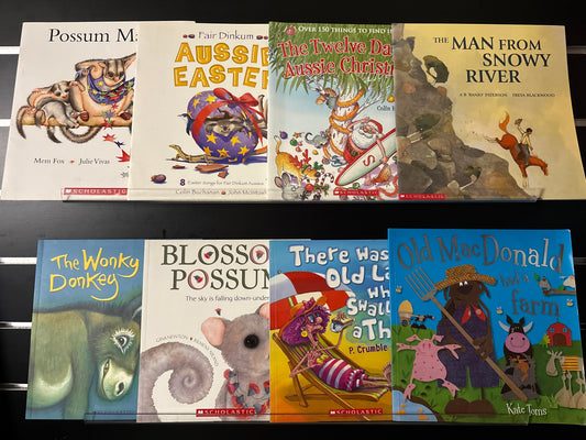 AUSSIE KIDS PICTURE BOOKS Assorted Standalone Titles Various Authors Bundle of 8 (Min. good condition)