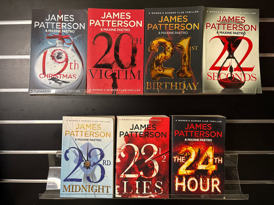 PATTERSON, James 'Women's Murder Club' Books #19-24 + Bonus '23 1/2 Lies' (Min. fair condition)