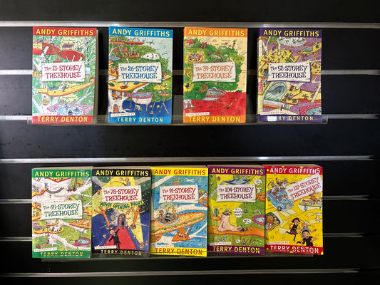 GRIFFITHS, Andy - Bundle of 9 - #1-9 In Treehouse Series (Min good condition)