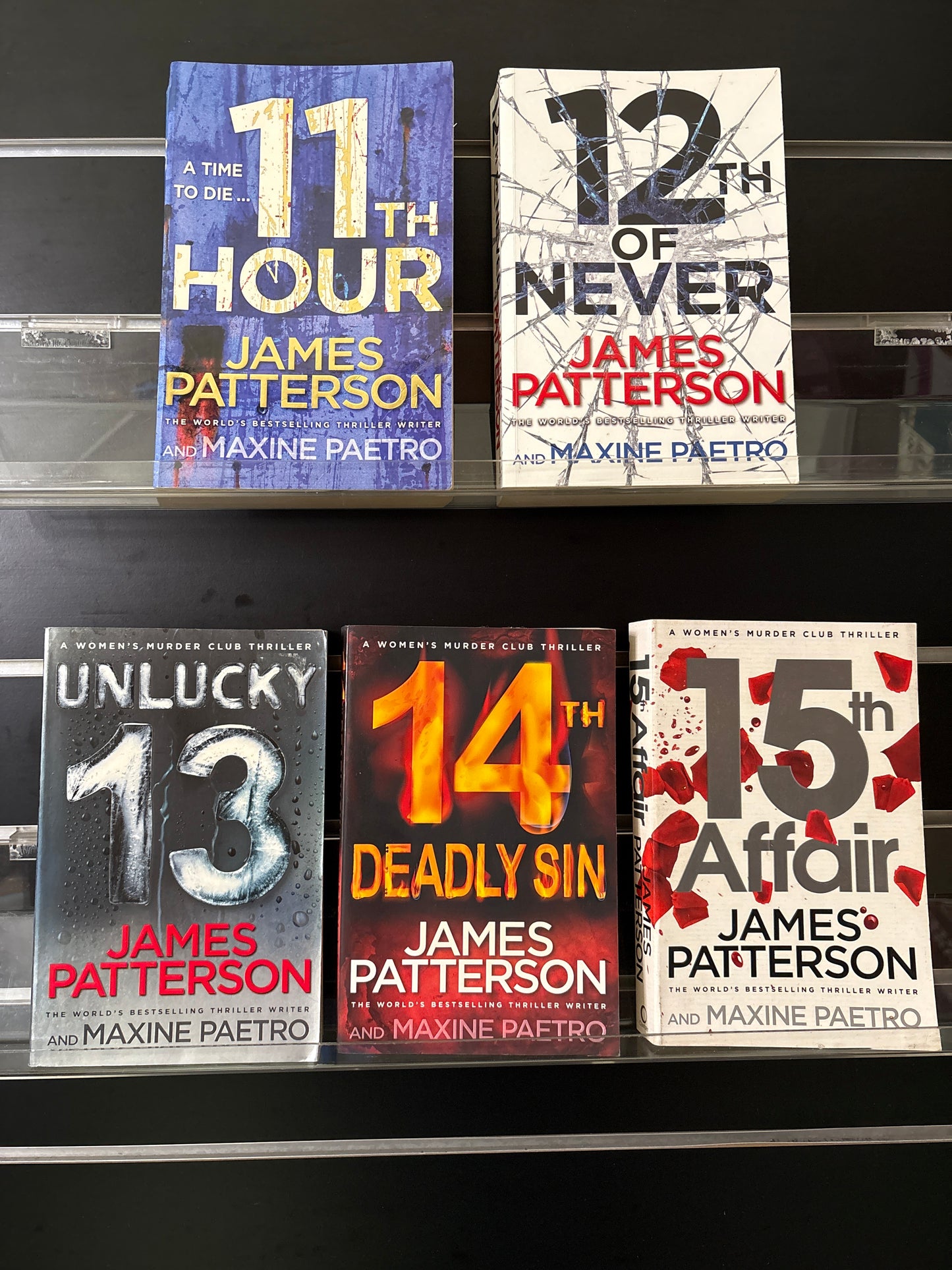 PATTERSON, James 'Women's Murder Club' Series Books #11-15 Bundle of 5 (Min. fair condition)