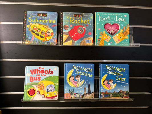 EARLY READER BOARD BOOKS - Bundle of 6 - Assorted Titles (Min. fair condition)