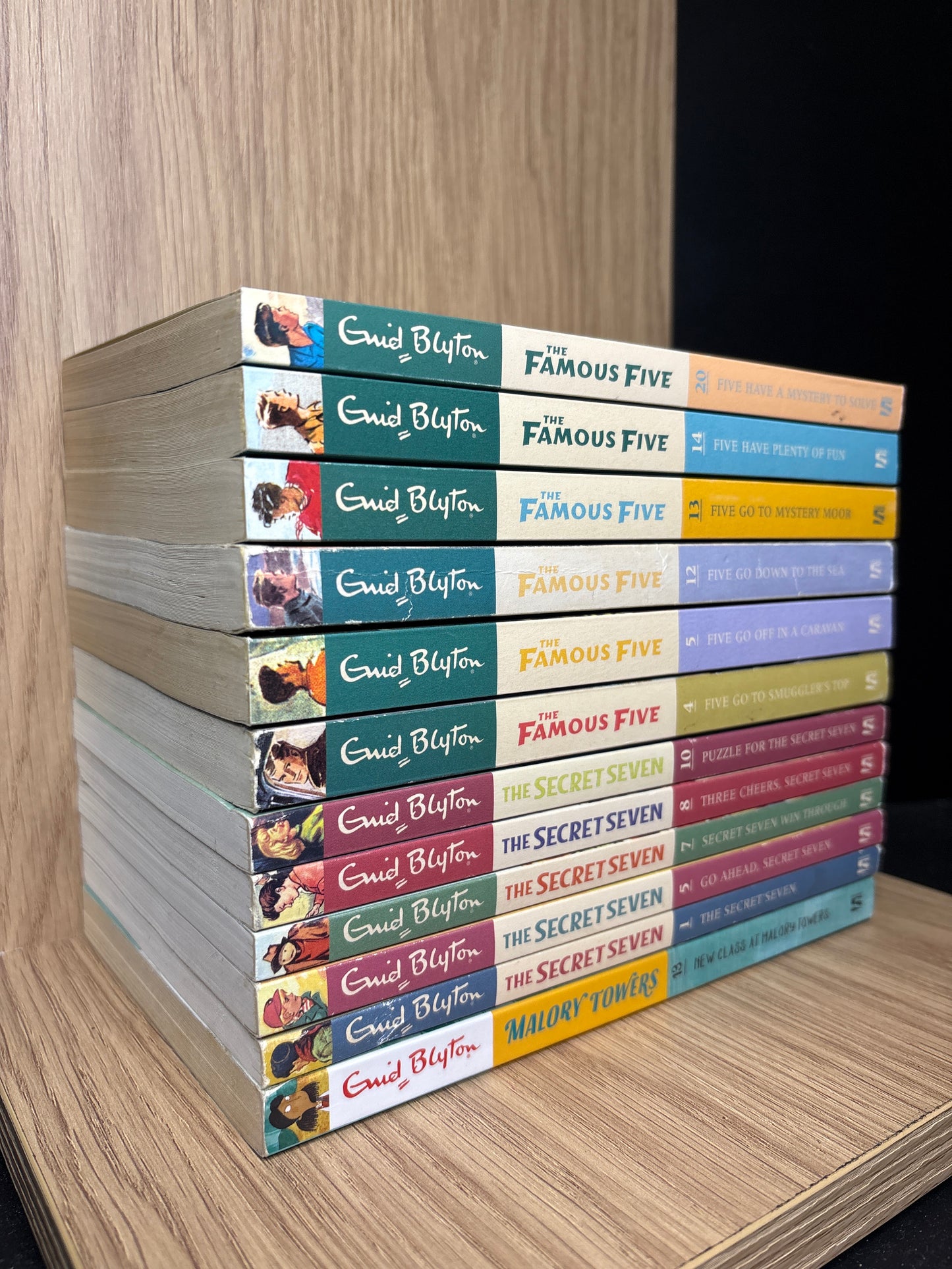 BLYTON, Enid 'Famous Five', 'Secret Seven', and Bonus 'Malory Towers' Assorted Standalone Titles Bundle of 12 (Min. fair condition)