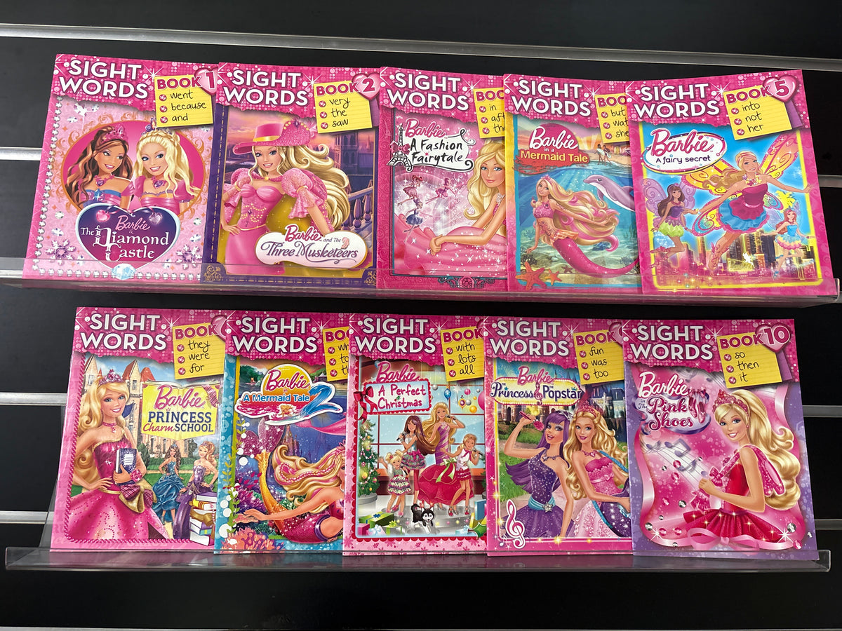 SIGHT WORDS 'Barbie Collection' Books #1-10 Bundle of 10 (Min. good condition)