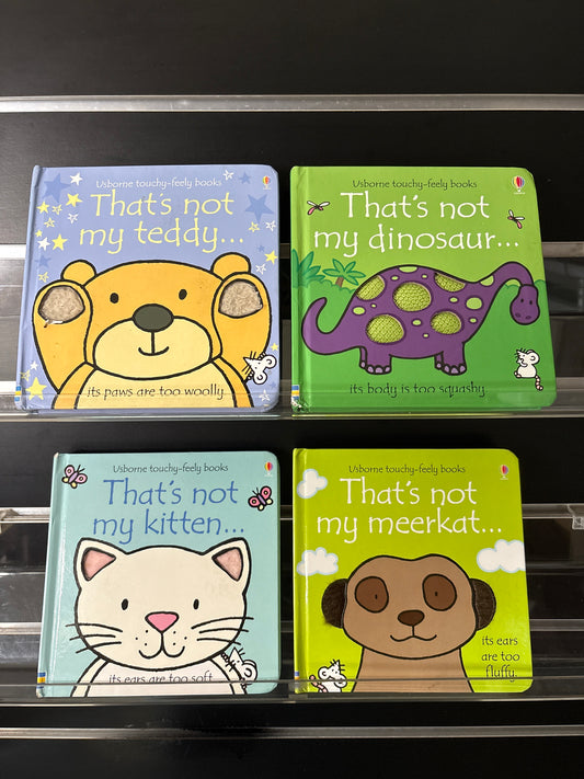 USBORNE TOUCHY-FEELY BOOKS Assorted Titles Bundle of 4 (Min. good condition)