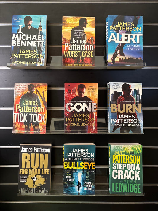 PATTERSON, James - Bundle of 9 Assorted Titles with co-writer Michael Ledwidge (Min. fair condition)