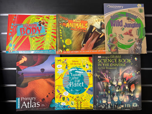 EDUCATIONAL RESOURCES Assorted Collection for Kids/Young Teens Bundle of 6 (Min. fair condition)