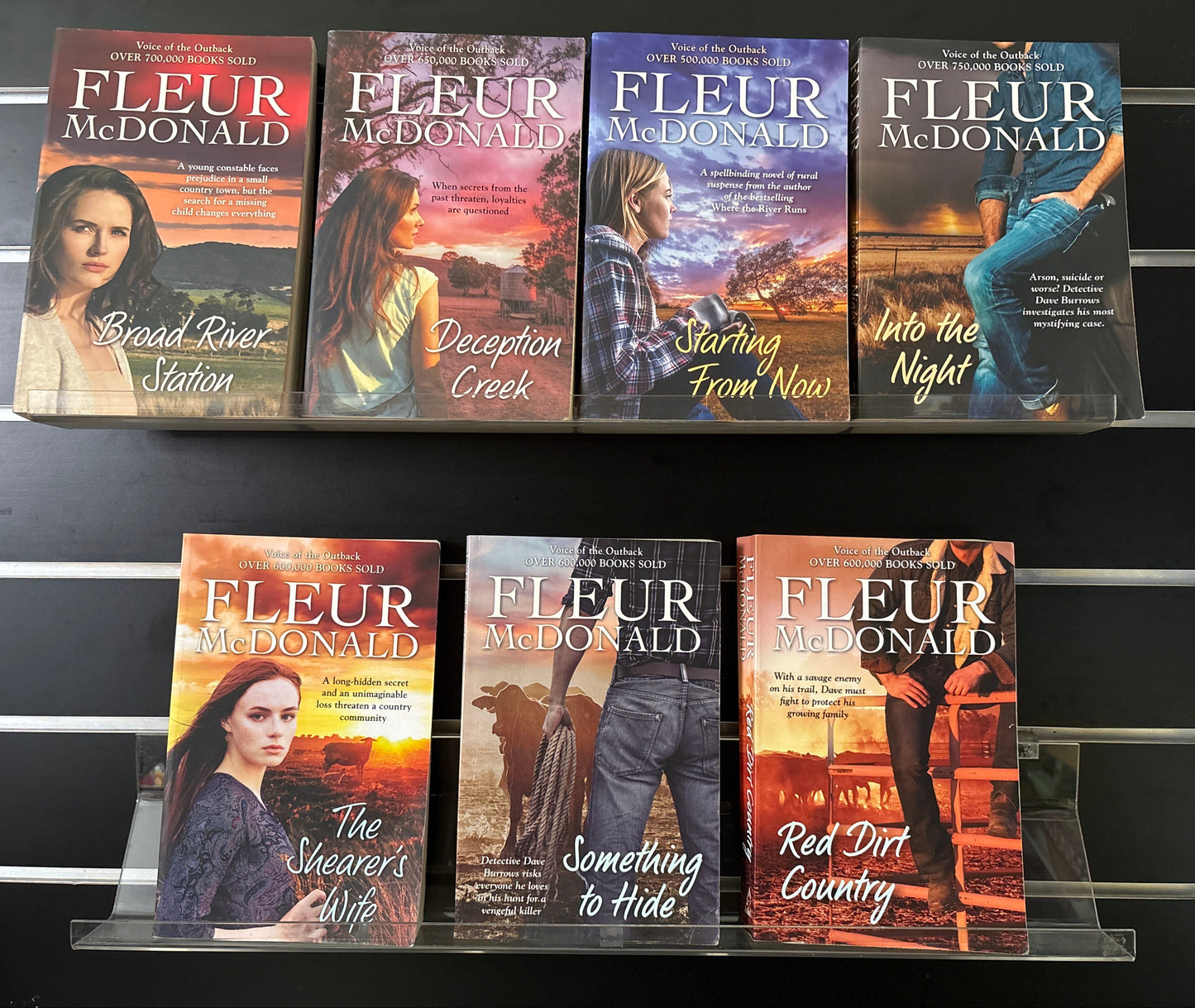 McDONALD, Fleur 'Dave Burrows' Series Assorted Titles Bundle of 7 (Min. fair condition)