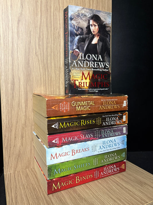 ANDREWS, Ilona 'Kate Daniels' Series Books #5-10 plus Bonus Book Bundle of 7 (Min. fair condition)