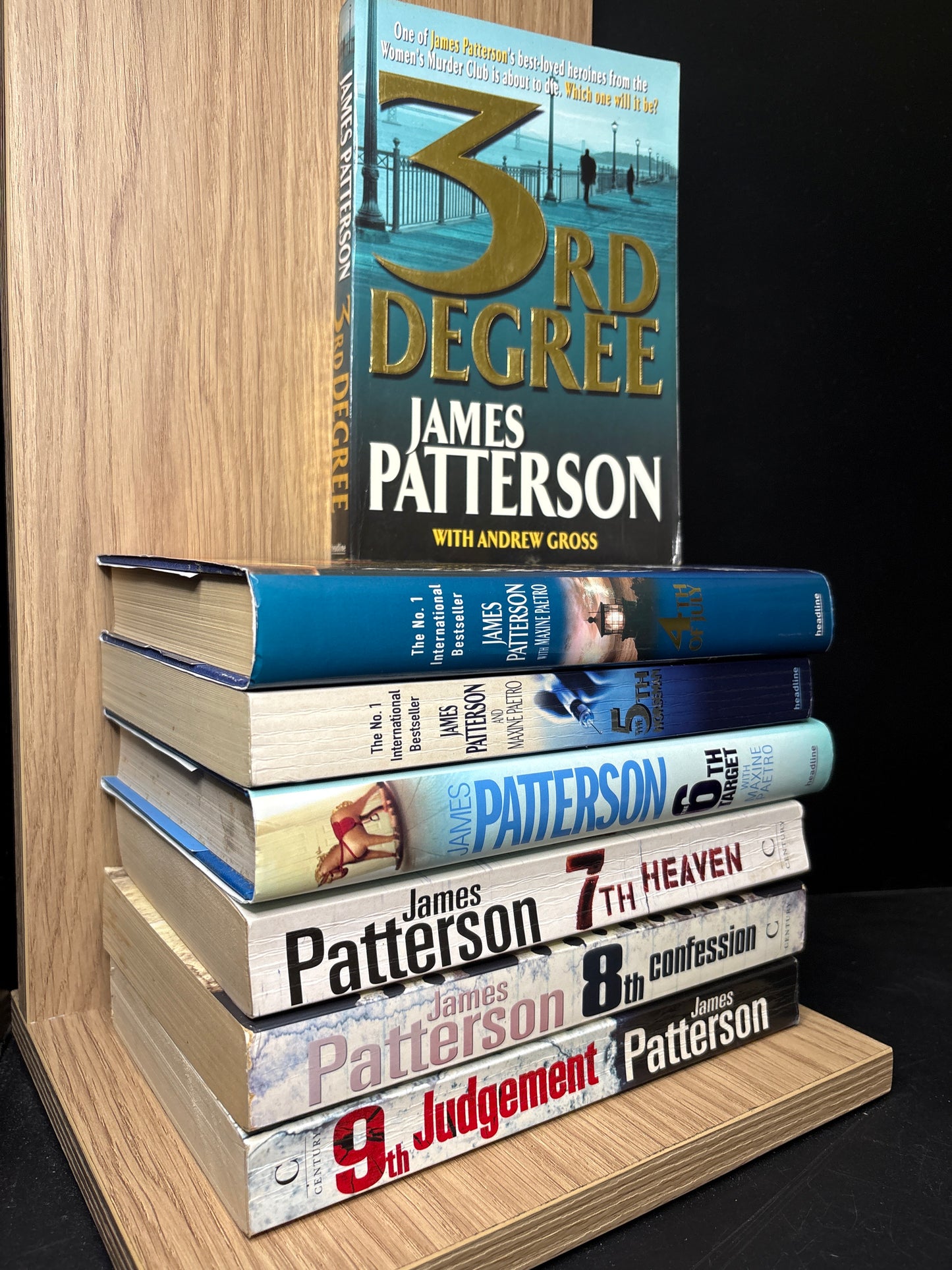 PATTERSON, James 'Women's Murder Club' Series Books #3-9 Bundle of 7 (Min. fair condition)