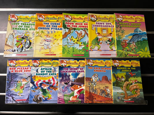 GERONIMO STILTON Assorted Standalone Titles Bundle of 10 (Min. fair condition)