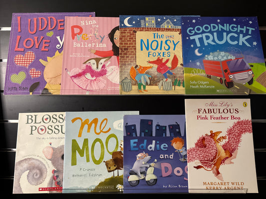 KIDS PICTURE BOOKS Assorted Standalone Titles Various Authors Bundle of 8 (Min. good condition)