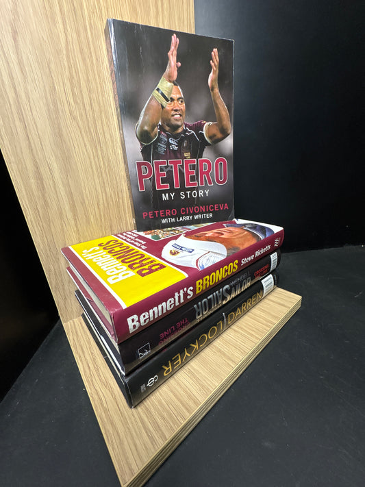 NRL BIOGRAPHIES - Bundle of 4 - Selected Autobiographies of NRL Stars (Min. good condition)