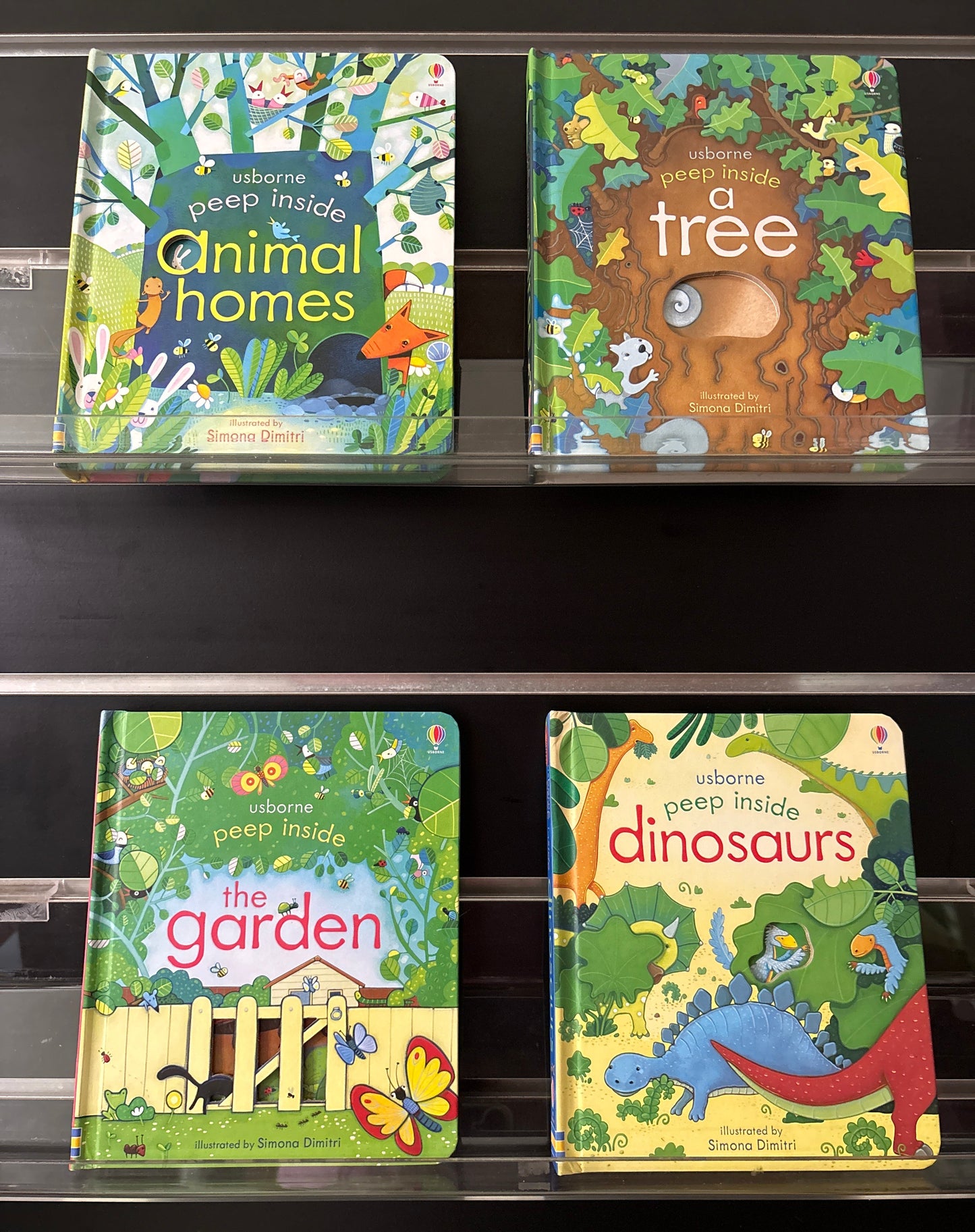 USBORNE 'Peep Inside' Assorted Titles Bundle of 4 (Min. fair condition)