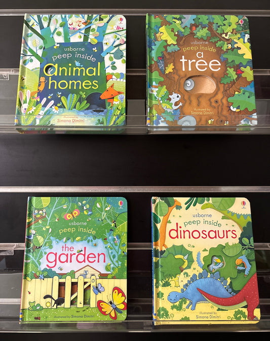 USBORNE 'Peep Inside' Assorted Titles Bundle of 4 (Min. fair condition)