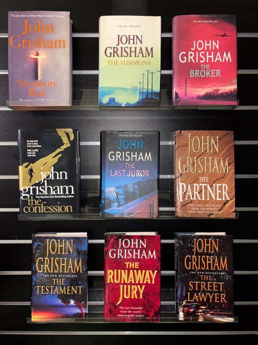 GRISHAM, John - Bundle of 9 - Assorted Standalone titles (Min fair condition)