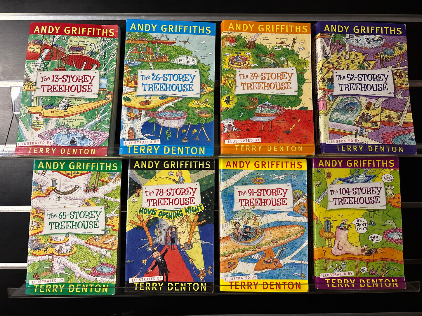 GRIFFITHS, Andy + DENTON, Terry 'Treehouse' Series Books #1-8  Bundle of 8 (Min. fair condition) (Copy)